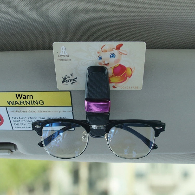 Multifunctional Car-mounted Glasses Clip Holder
